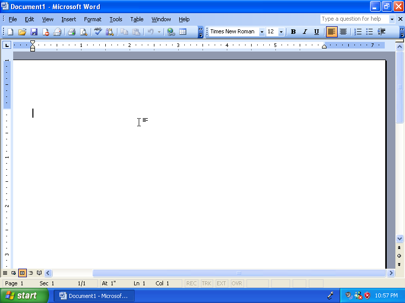 Word 2003 running on Windows FLP. Pretty basic stuff.